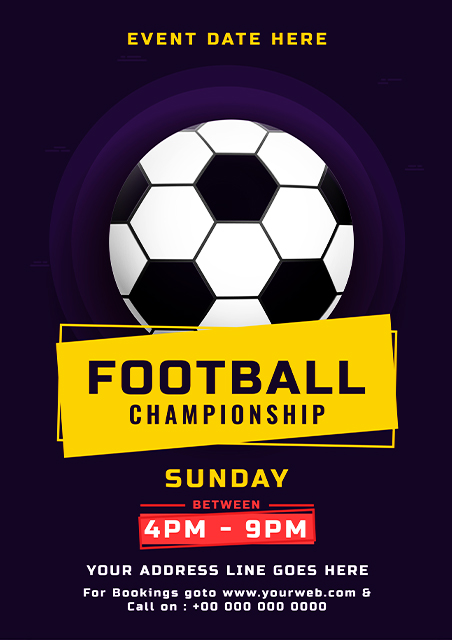 Purple-Football-Championship-Text-Football-Invitation-Card